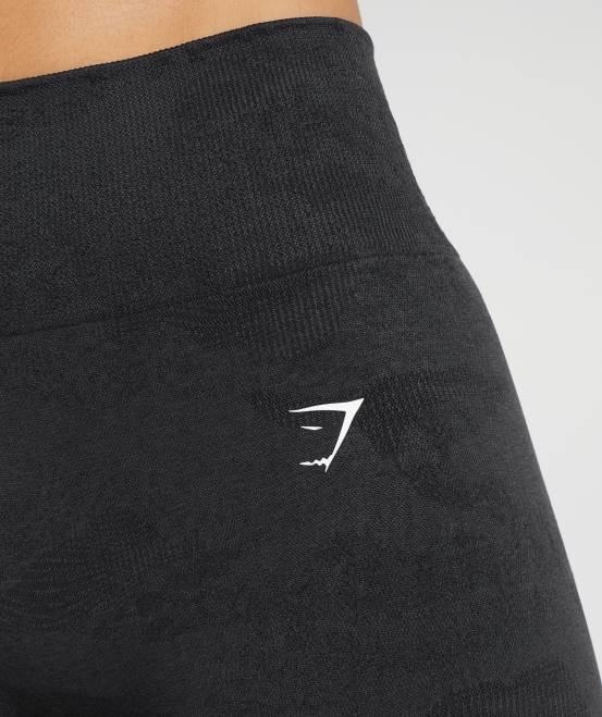 Lava | Schwarz/Onyxgrau Kleidung Gymshark Frauen Nahtlose Camo-Shorts anpassen 04P84
