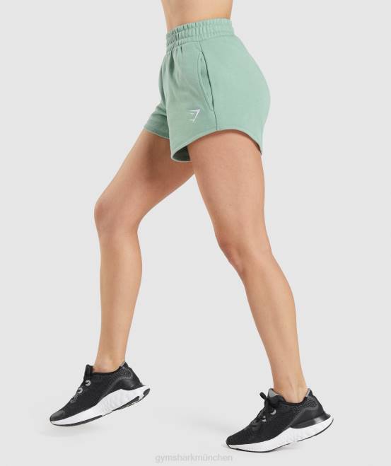 Mayablau Kleidung Gymshark Frauen Trainings-Sweatshorts 04P885