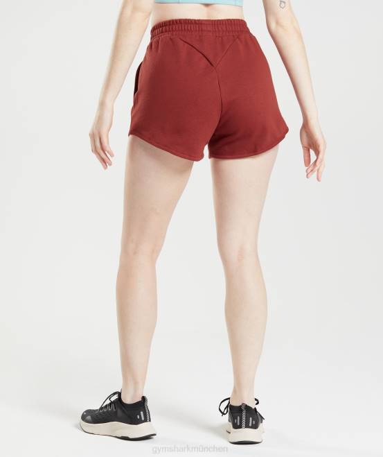 Rosenholzrot Kleidung Gymshark Frauen Trainings-Sweatshorts 04P864