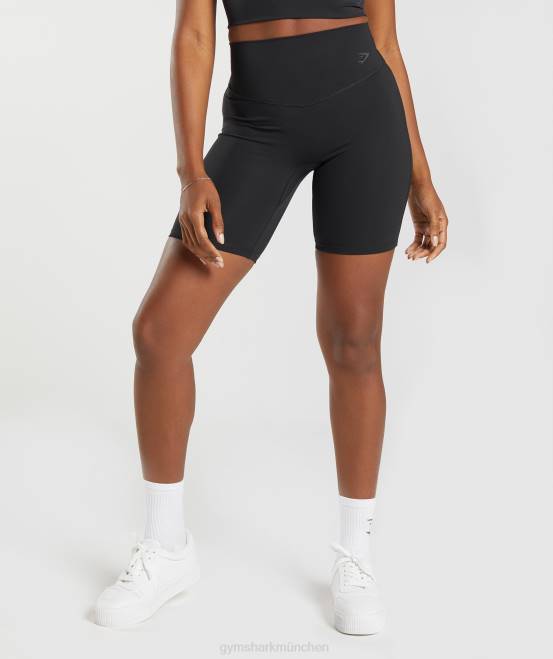 Schwarz Kleidung Gymshark Frauen Elevate-Radhose 04P839