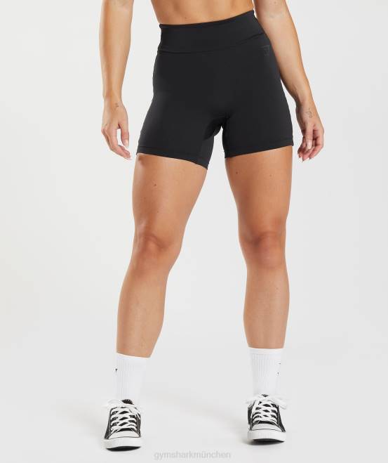 Schwarz Kleidung Gymshark Frauen Enge Original-Shorts von GS Power 04P81