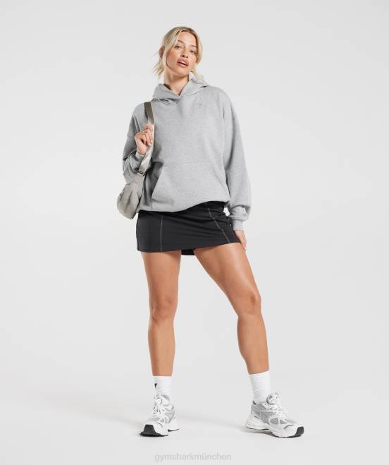 Schwarz Kleidung Gymshark Frauen Sportkleid 04P831