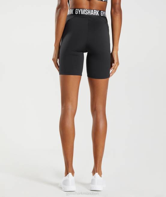 Schwarz Kleidung Gymshark Frauen Trainings-Marken-Radhose 04P890