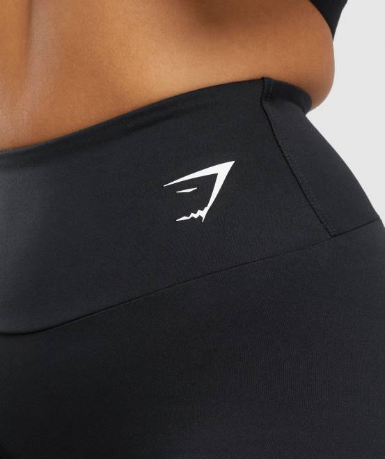 Schwarz Kleidung Gymshark Frauen Trainings-Radhose 04P811