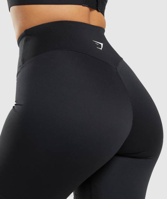 Schwarz Kleidung Gymshark Frauen Trainings-Radhose 04P811