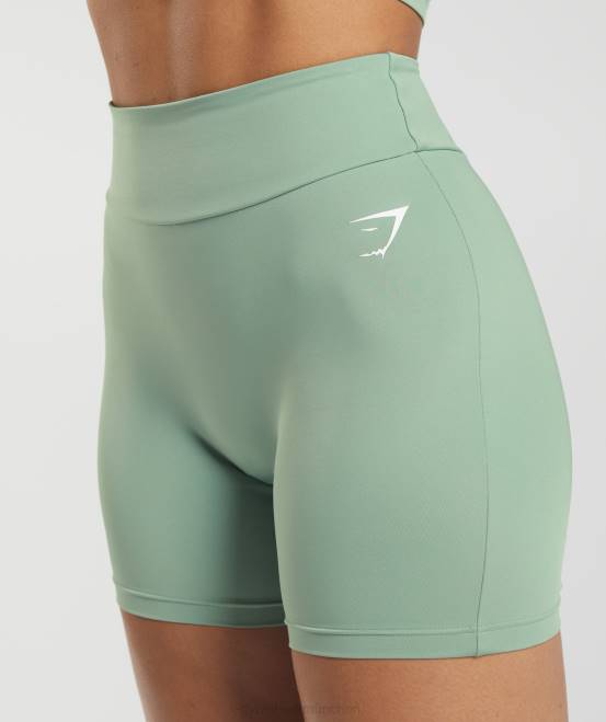 Wüstensalbeigrün Kleidung Gymshark Frauen Enge Original-Shorts von GS Power 04P810