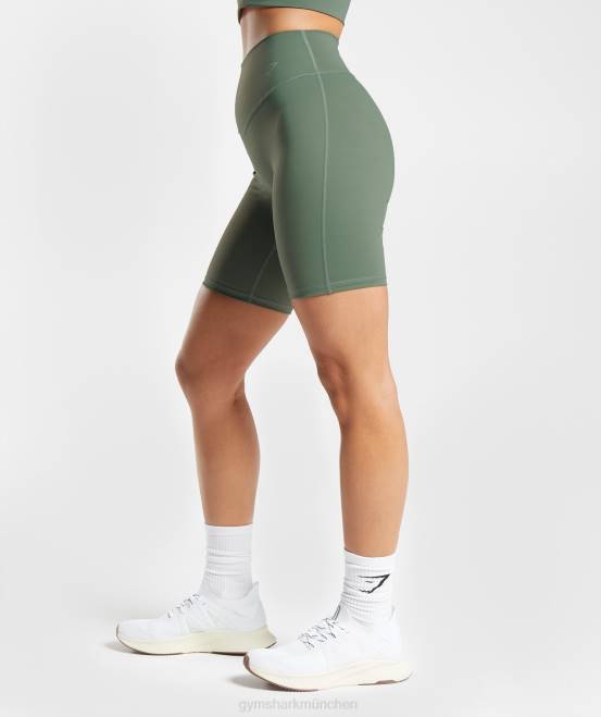 Weidengrün Kleidung Gymshark Frauen Elevate-Radhose 04P850