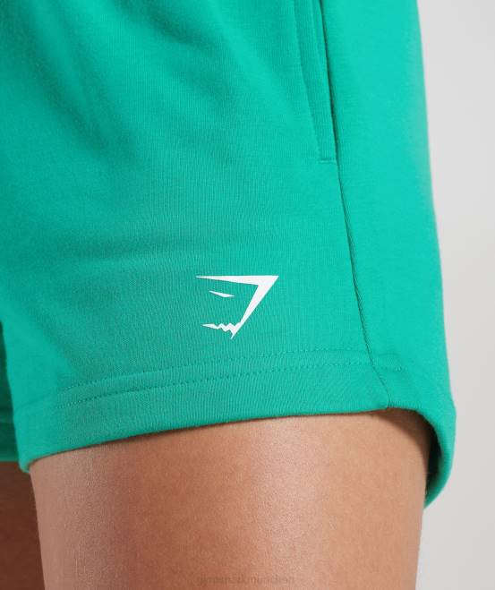 hellgrün Kleidung Gymshark Frauen starke pfirsichfarbene Shorts 04P837