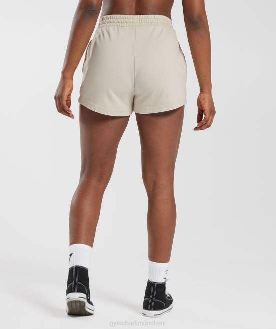 pilzbraun Kleidung Gymshark Frauen College-Sweatshorts 04P882