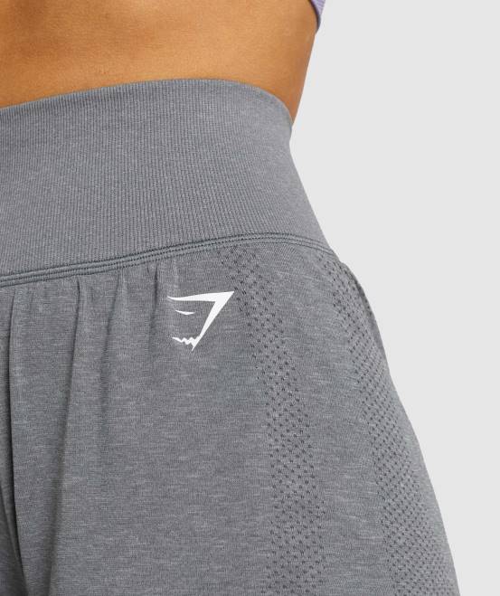 rauchgrauer Mergel Kleidung Gymshark Frauen Vital Seamless 2.0 2-in-1-Shorts 04P897