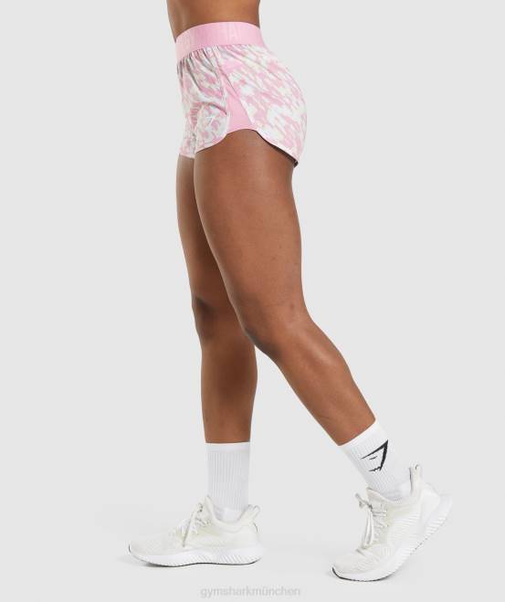 rosa Aufdruck Kleidung Gymshark Frauen Trainingsshorts mit lockerer Passform 04P889