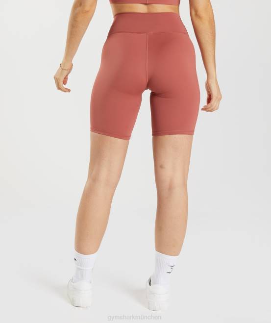 rosabraun Kleidung Gymshark Frauen Elevate-Radhose 04P822