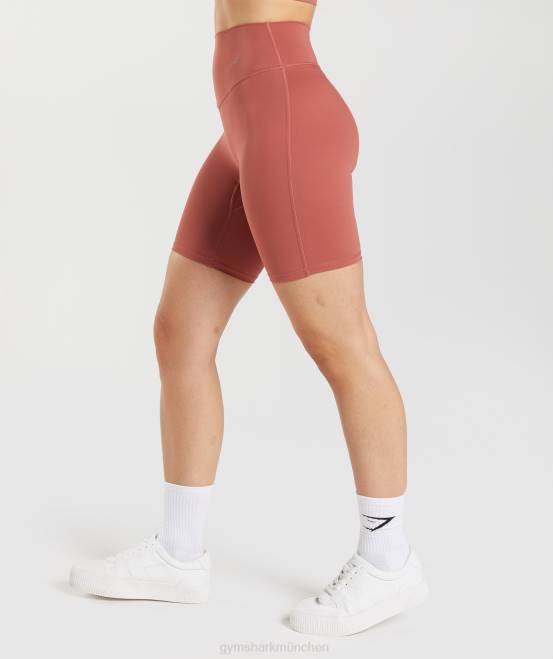 rosabraun Kleidung Gymshark Frauen Elevate-Radhose 04P822