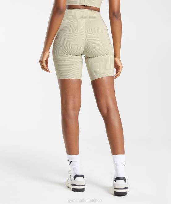 sandbraun Kleidung Gymshark Frauen Elevate-Radhose 04P860
