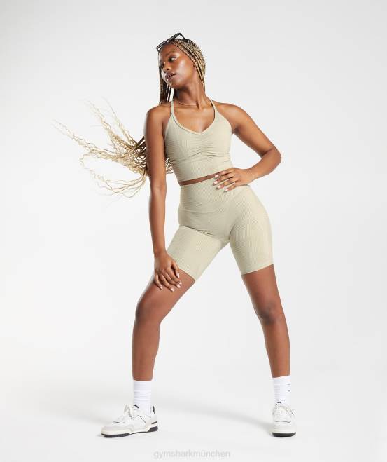 sandbraun Kleidung Gymshark Frauen Elevate-Radhose 04P860
