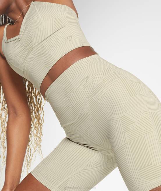 sandbraun Kleidung Gymshark Frauen Elevate-Radhose 04P860
