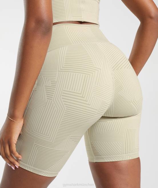 sandbraun Kleidung Gymshark Frauen Elevate-Radhose 04P860