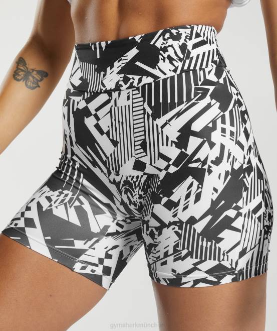 schwarzer Druck Kleidung Gymshark Frauen Enge Original-Shorts von GS Power 04P892