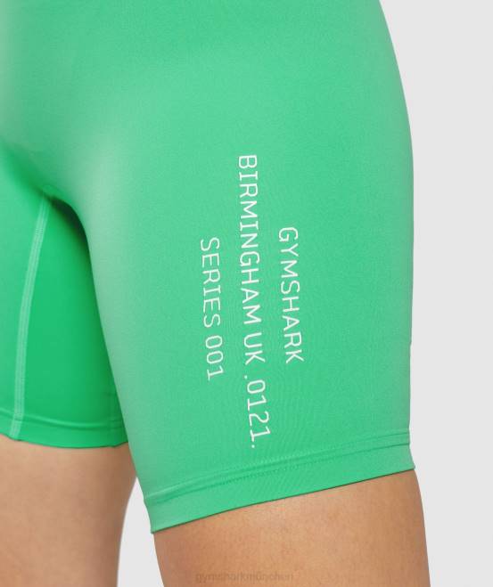 tropisches Grün Kleidung Gymshark Frauen Radlerhose mit aktivierter Grafik 04P881