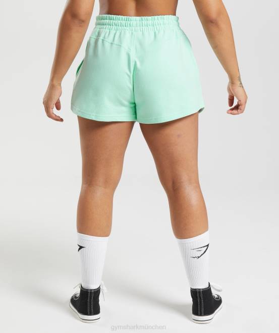 turboblau Kleidung Gymshark Frauen Legacy-Shorts 04P869
