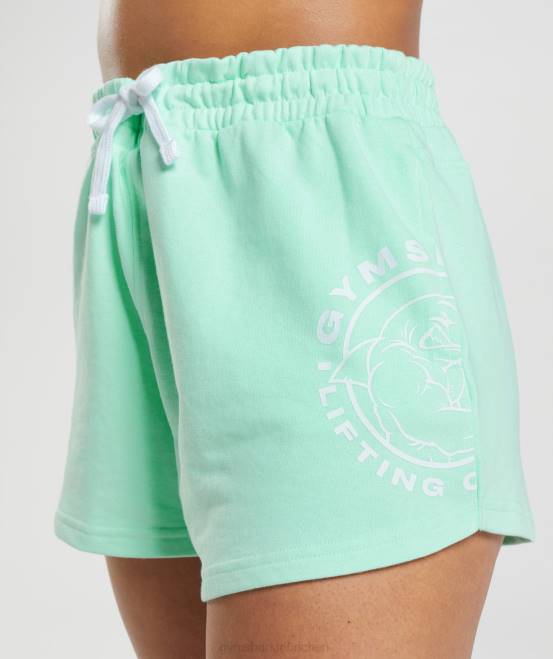 turboblau Kleidung Gymshark Frauen Legacy-Shorts 04P869