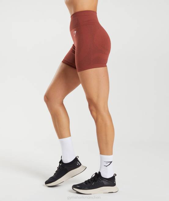 ziegelroter Mergel Kleidung Gymshark Frauen Vital Seamless 2.0 Shorts 04P813