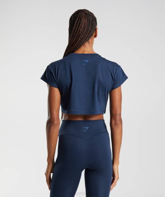 Marine Kleidung Gymshark Frauen Fraktions-Crop-Top 04P8487