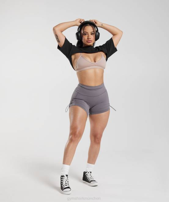 schwarz (ausverkauft) Kleidung Gymshark Frauen Legacy-Achselzucken-Top 04P8496