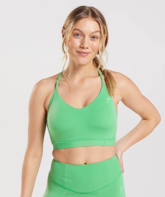 Apfelgrün Kleidung Gymshark Frauen Studio-Sport-BH 04P8202