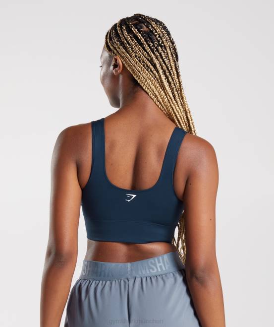Marine Kleidung Gymshark Frauen Langer Sport-BH 04P8131