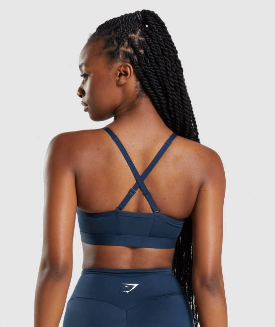 Marine Kleidung Gymshark Frauen geraffter Sport-BH 04P8112