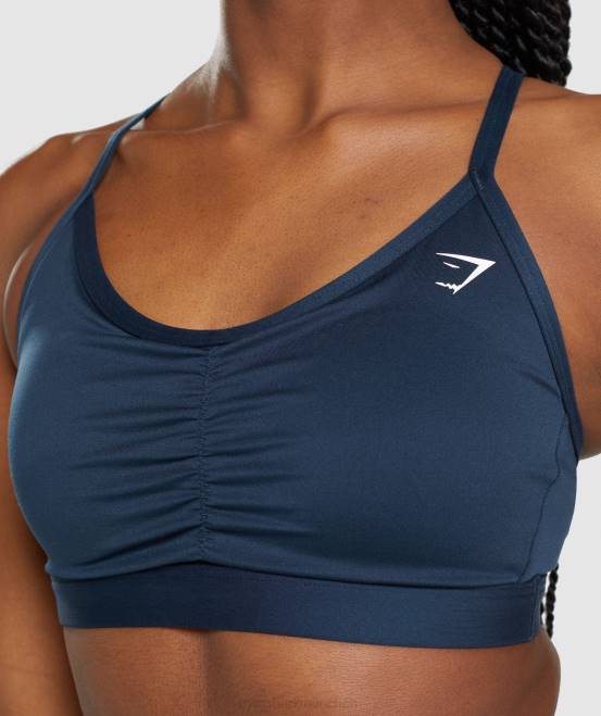 Marine Kleidung Gymshark Frauen geraffter Sport-BH 04P8112