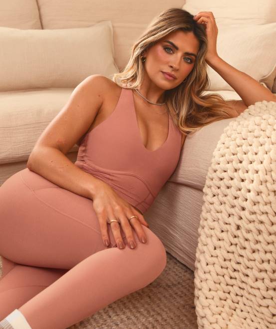 Schlucht rot Kleidung Gymshark Frauen Whitney Longline-BH 04P8201