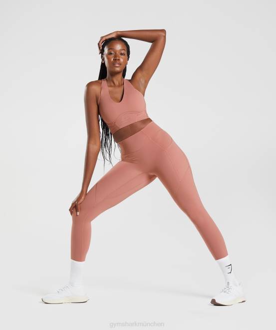 Schlucht rot Kleidung Gymshark Frauen Whitney Longline-BH 04P8201