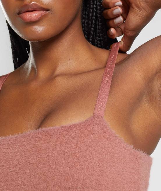 Schlucht rot Kleidung Gymshark Frauen Whitney Wimpernstrick-Bandeau 04P8166