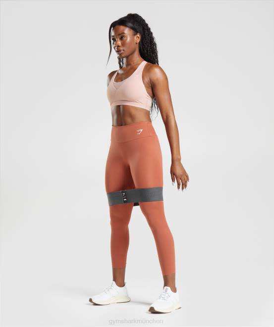 Skandi-Rosa Kleidung Gymshark Frauen Crossover-Sport-BH 04P8156