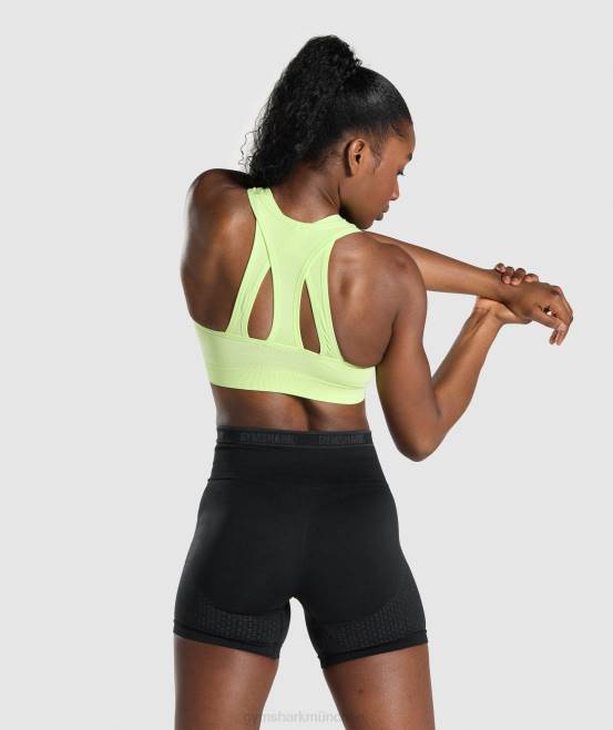 grün/hellgrün Kleidung Gymshark Frauen Apex nahtloser Sport-BH 04P8230