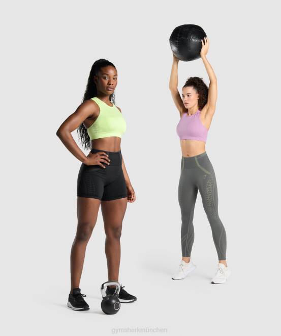 grün/hellgrün Kleidung Gymshark Frauen Apex nahtloser Sport-BH 04P8230