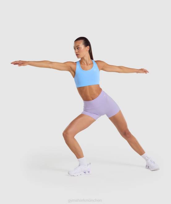 hellblau (ausverkauft) Kleidung Gymshark Frauen Unverzichtbarer Sport-BH mit Racerback 04P8232