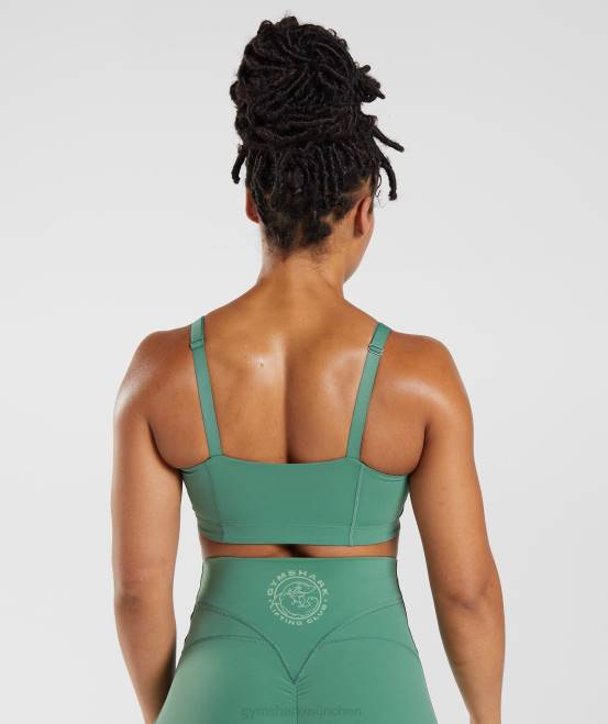 hoya grün Kleidung Gymshark Frauen Legacy-Sport-BH 04P8174