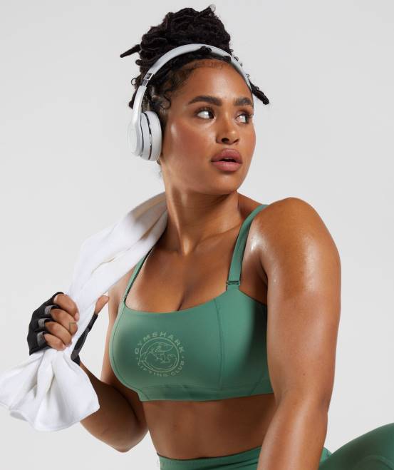 hoya grün Kleidung Gymshark Frauen Legacy-Sport-BH 04P8174
