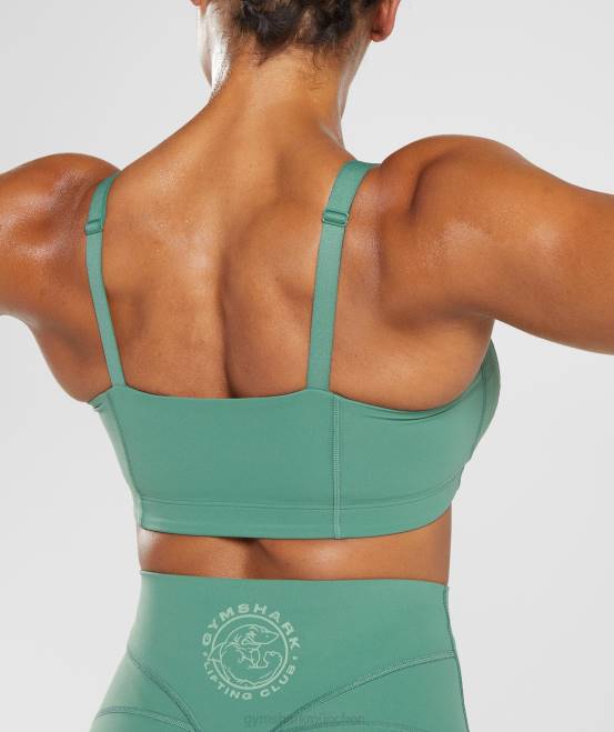 hoya grün Kleidung Gymshark Frauen Legacy-Sport-BH 04P8174