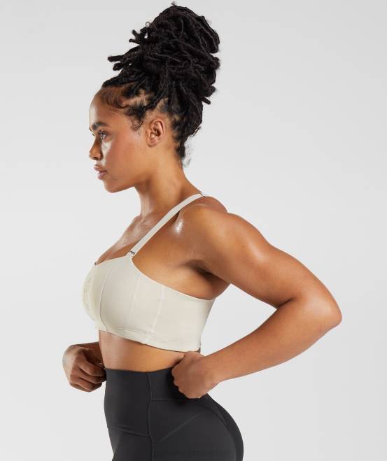 kieselgrau Kleidung Gymshark Frauen Legacy-Sport-BH 04P8204