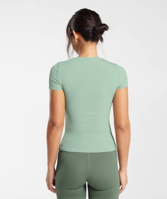 Wüstensalbeigrün Kleidung Gymshark Frauen oben anheben 04P8445