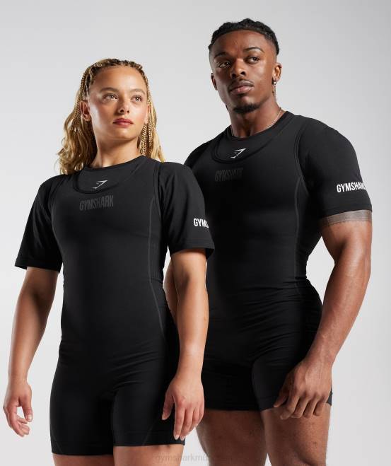 schwarz (ausverkauft) Kleidung Gymshark Frauen Singlet-T-Shirt 04P8497