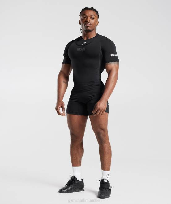 schwarz (ausverkauft) Kleidung Gymshark Frauen Singlet-T-Shirt 04P8497