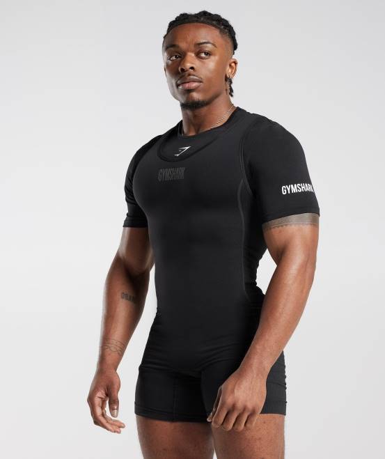 schwarz (ausverkauft) Kleidung Gymshark Frauen Singlet-T-Shirt 04P8497