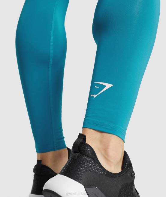 Blau Kleidung Gymshark Männer Element Baselayer-Leggings 04P81043