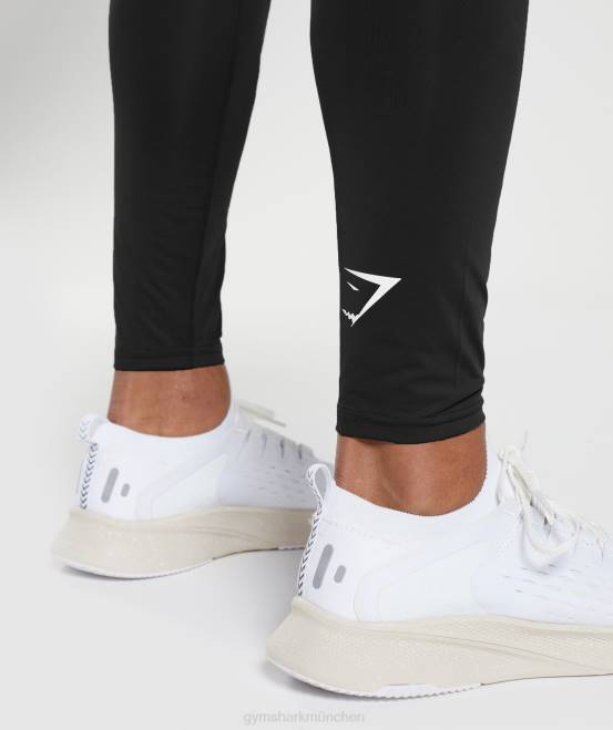 Schwarz Kleidung Gymshark Männer Element Baselayer-Leggings 04P81028