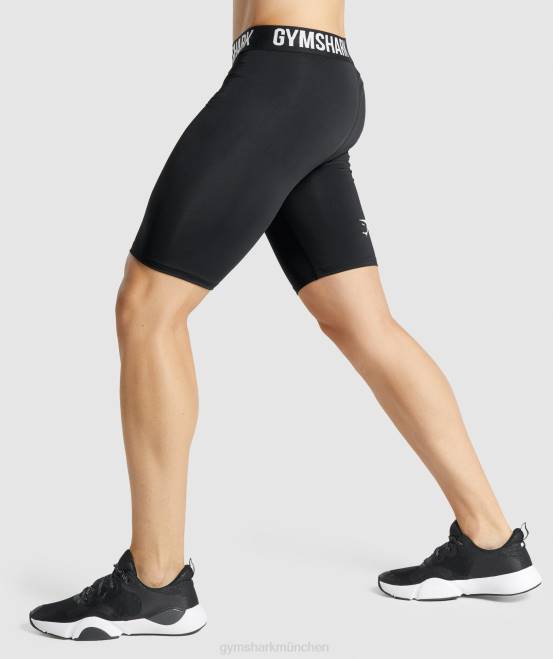 Schwarz Kleidung Gymshark Männer Element-Baselayer-Shorts 04P81027